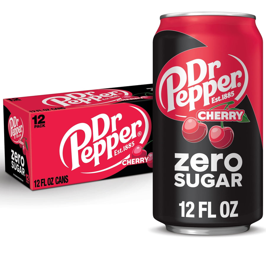 Dr Pepper Cherry Zero Sugar Soda Q1